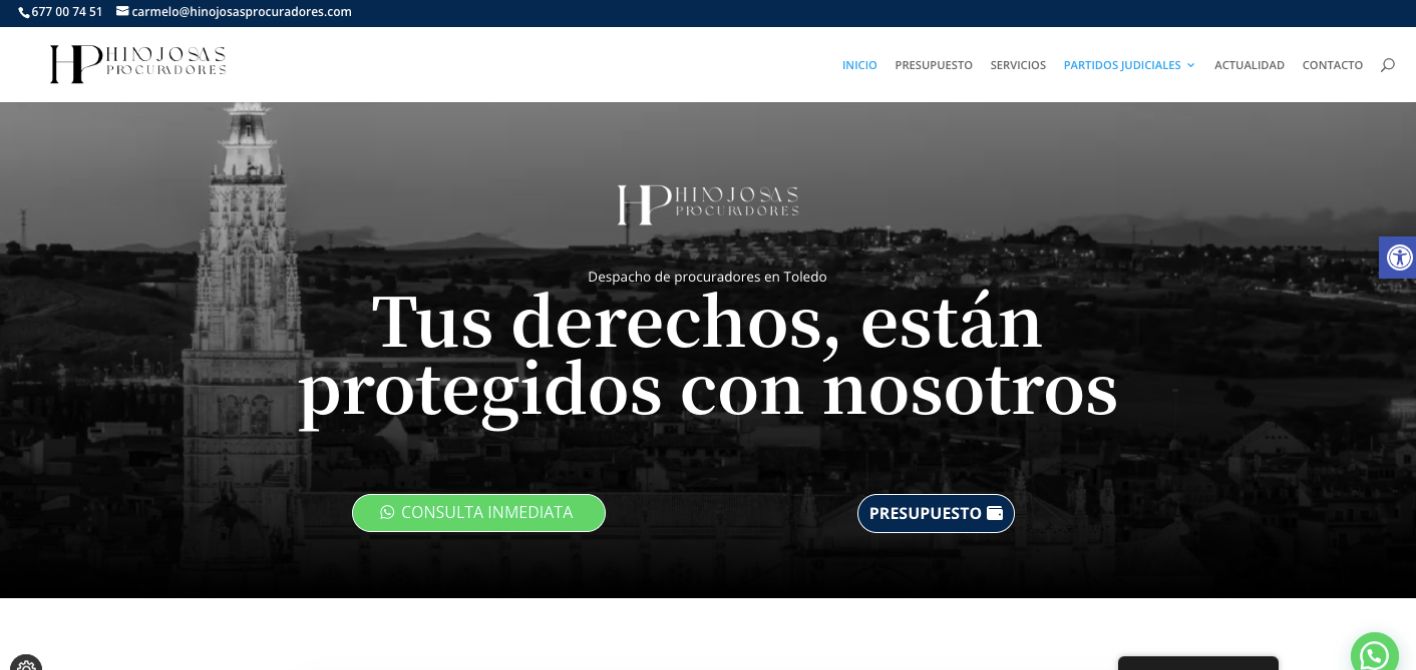 Web barata para despachos de abogados